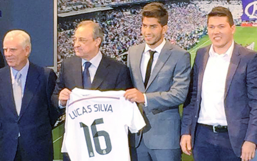 Lucas Silva khoác áo 16 tại Real (Ảnh: Getty)