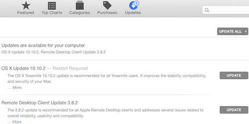OS X Yosemite có bản cập nhật 10.10.2.