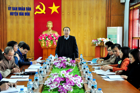Kiểm điểm tiến độ vận động, tuyên truyền công tác GPMB một số dự án động lực huyện Vân Đồn