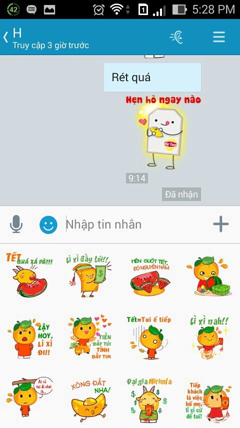 Những stickers ngộ nghĩnh với linh vật quả cam hài hước