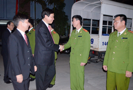 cong an bai chay