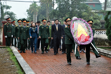 Chủ tịch UBND tỉnh Nguyễn Văn Đọc thăm và chúc Tết tại huyện Hải Hà