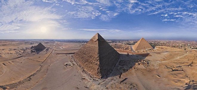  Kim tự tháp, Ai Cập trở nên nhỏ bé ở góc độ này.