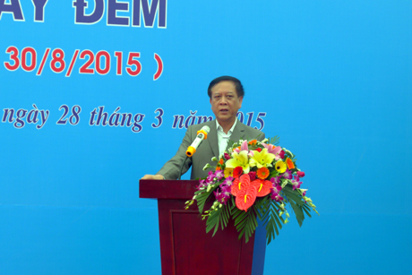 Đồng chí Đỗ Thông, Phó Chủ tịch Thường trực UBND tỉnh phát biểu chỉ đạo tại Lễ phát động