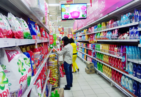 Hàng Việt chiếm từ 80-90% hàng hoá bày bán tại siêu thị Big C Hạ Long.