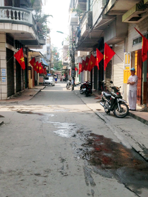 Phố Minh Khai, phường Cẩm Tây, một trong những con phố cổ xưa của TP Cẩm Phả.