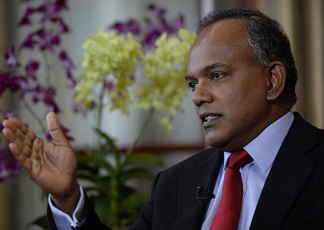  Ngoại trưởng Singapore K Shanmugam. (Nguồn: straitstimes.com)