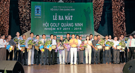 Lễ ra mắt Hội golf Quảng Ninh nhiệm kỳ 2011-2015.