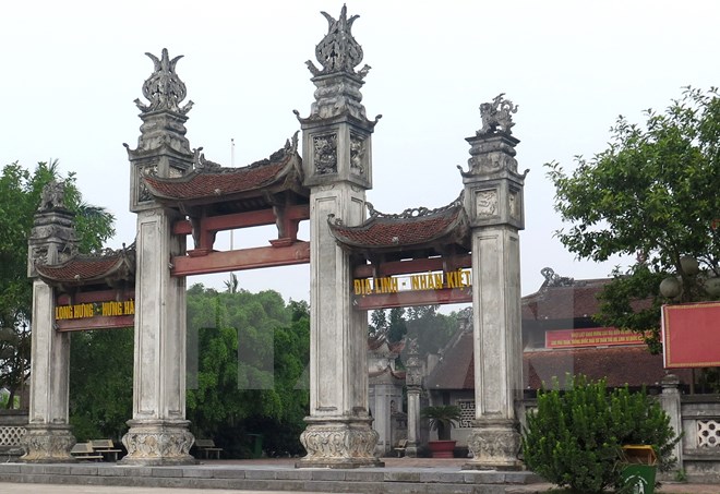 Một góc khu di tích Quốc gia đặc biệt Đến Trần -Thái Bình. (Ảnh: Xuân Tiến/TTXVN)