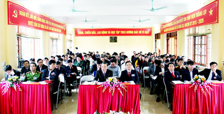 Đại hội Đảng bộ xã Hải Lạng (huyện Tiên Yên) lần thứ XII. Ảnh: Thanh Sơn (CTV)