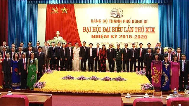 Đại hội Đại biểu Đảng bộ TP Uông Bí khóa XIX, nhiệm kỳ 2015-2020 thành công tốt đẹp