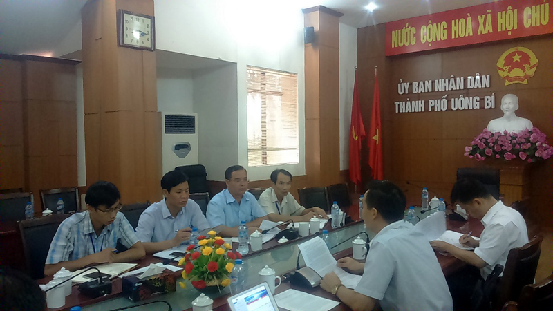 Đoàn công tác IPA Quảng Ninh làm việc tại TP Uông Bí