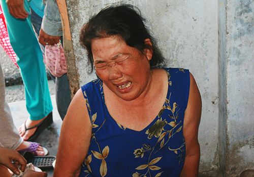 Vợ anh Tương vừa sinh con được một tháng. Ảnh: Đắc Đức.