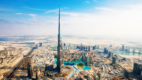Tòa tháp Burj Khalifa.