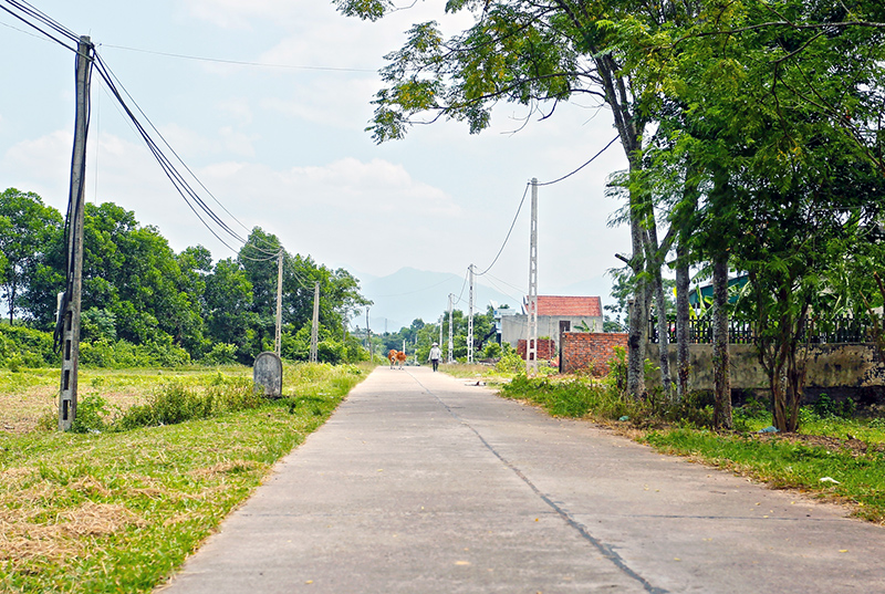 người dân xã Tân Lập tham gia cùng Nhà nước đầu tư hoàn thiện các con đường liên thôn, xã (ảnh 2). 