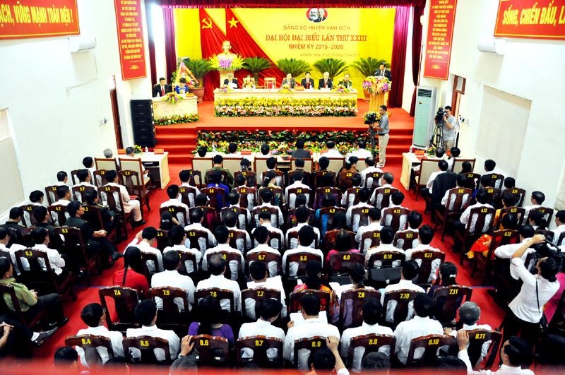 Khai mạc Đại hội đại biểu Đảng bộ huyện Vân Đồn lần thứ XXIII