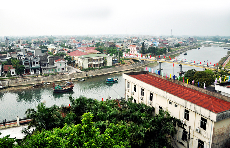  Trung tâm thị trấn Quảng Hà (Hải Hà).