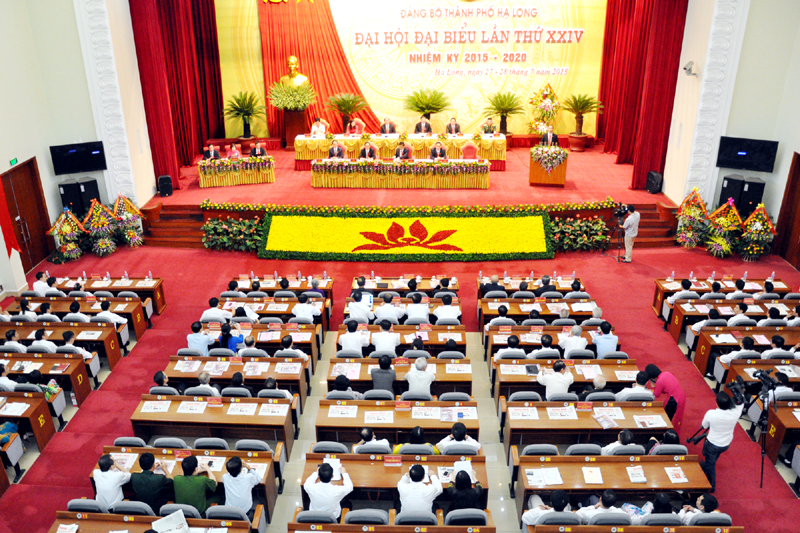 Khai mạc Đại hội đại biểu Đảng bộ TP Hạ Long lần thứ XXIV, nhiệm kỳ 2015-2020