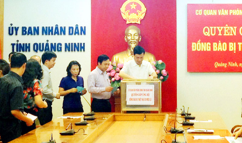 Đã có gần 34 tỷ đồng ủng hộ Quảng Ninh khắc phục hậu quả mưa lụt