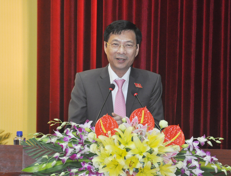 Bí thư Tỉnh ủy Nguyễn Văn  Đọc phát biểu chỉ đạo tại Đại hội.
