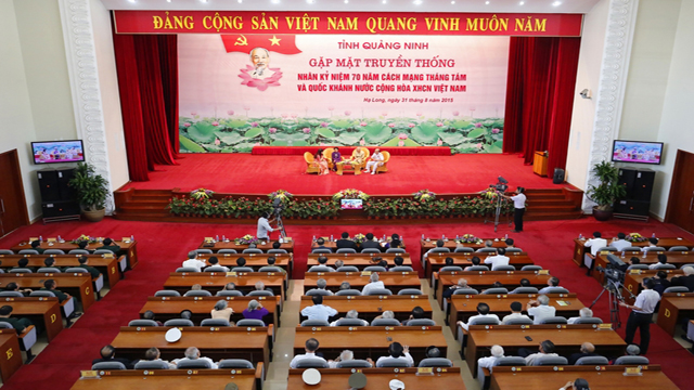 Tỉnh Quảng Ninh gặp mặt truyền thống kỷ niệm 70 năm Cách mạng tháng Tám và Quốc khánh 2/9