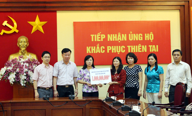 207 đơn vị, cá nhân ủng hộ trên 55 tỷ đồng giúp Quảng Ninh khắc phục hậu quả mưa lụt