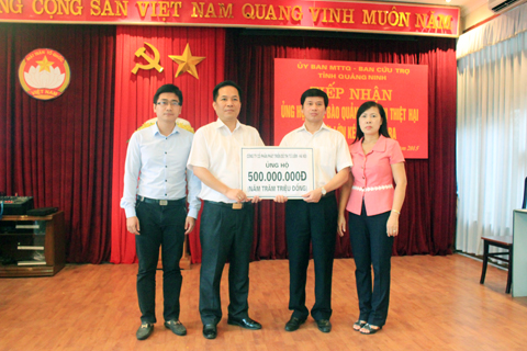 254 đơn vị, cá nhân ủng hộ gần 59 tỷ đồng giúp Quảng Ninh vượt khó