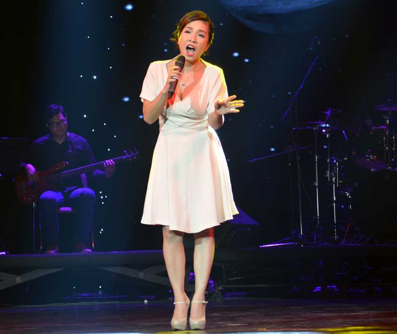 Ca sĩ Mỹ Linh, một trong những người đưa ra ý tưởng tổ chức đêm nhạc, cũng đã xuất hiện với vai trò ca sĩ.