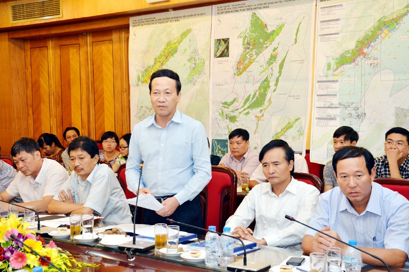 Đồng chí Nguyễn Văn Thành, Phó Chủ tịch UBND tỉnh phát biểu tại buổi làm việc.