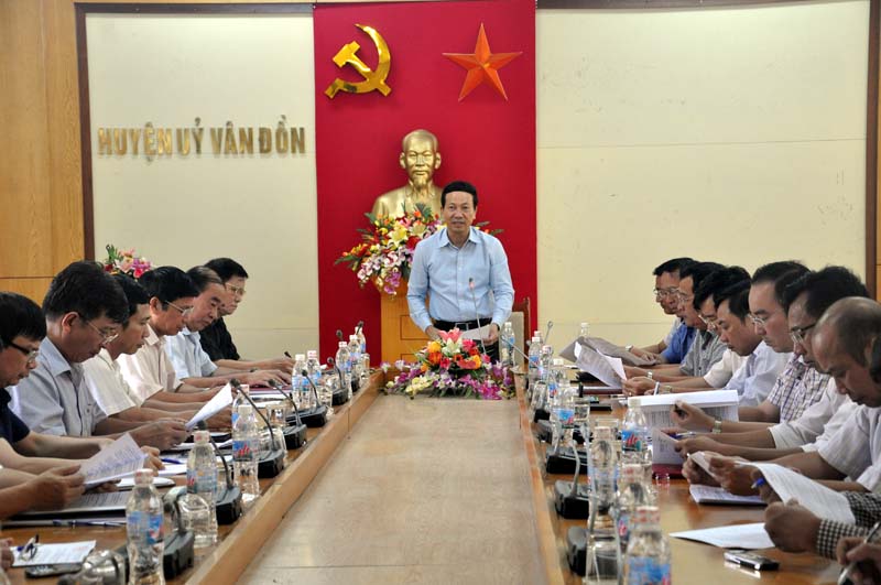 Đồng chí Nguyễn Văn Thành, Phó Chủ tịch UBND tỉnh kết luận buổi làm việc