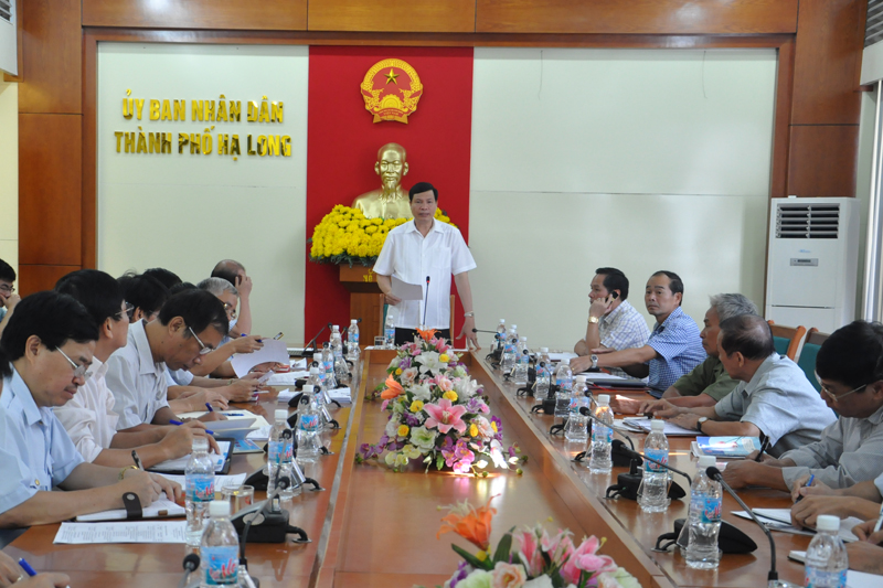Chủ tịch UBND tỉnh Nguyễn Đức Long kết luận buổi làm việc.