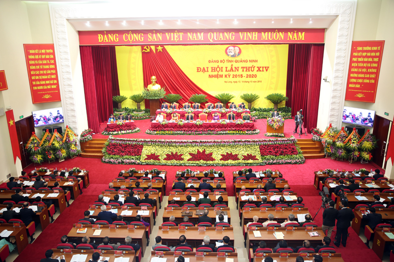 Khai mạc trọng thể Đại hội Đảng bộ tỉnh Quảng Ninh lần thứ XIV, nhiệm kỳ 2015 - 2020