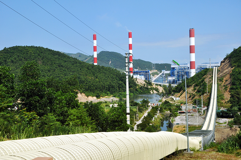 Hệ thống băng tải vận chuyển than từ Khe Chàm đến kho G9 cung cấp cho Nhiệt điện Mông Dương của Công ty Kho vận và Cảng Cẩm Phả