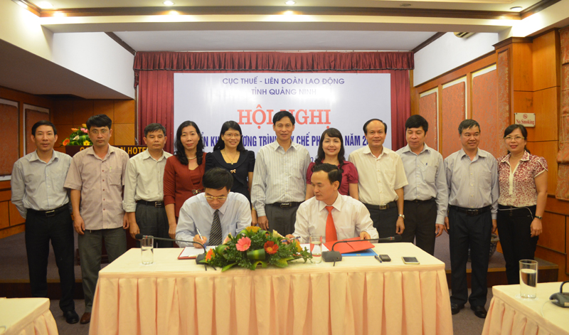 LĐLĐ tỉnh-Cục thuế Quảng Ninh ký kết chương trình phối hợp công tác