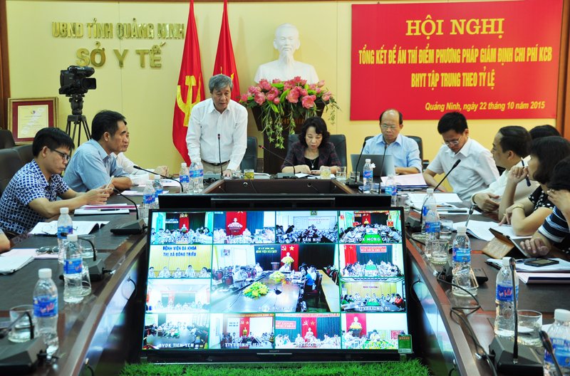 Đồng chí Nguyễn Minh Thảo, Phó tổng giám đốc BHXH Việt Nam phát biểu tại hội nghị.