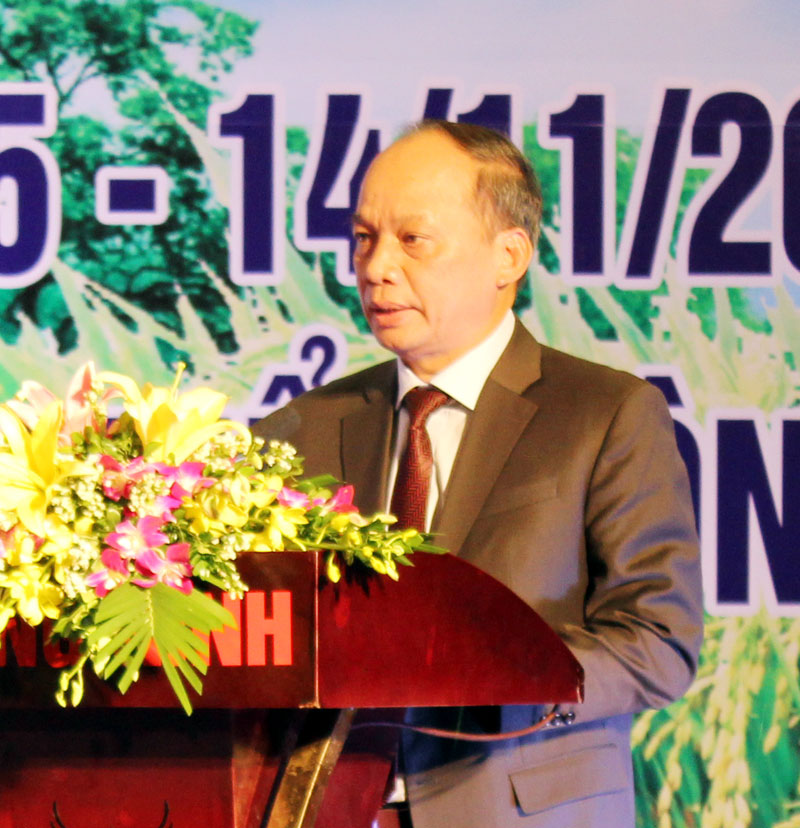 Đồng chí Nguyễn Văn Tám, Thứ trưởng Bộ Nông nghiệp & Phát triển nông thôn phát biểu chỉ đạo  tại Lễ kỷ niệm