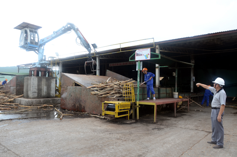 Người lao động đang làm việc tại Công ty TNHH Sản xuất nguyên liệu giấy Việt - Nhật Cái Lân, một trong những đơn vị thực hiện nghiêm túc việc nộp BHXH, BHYT.