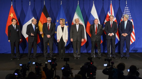 Đại diện của Iran và nhóm P5+1 đạt được thỏa thuận hạt nhân lịch sử. Ảnh: AFP