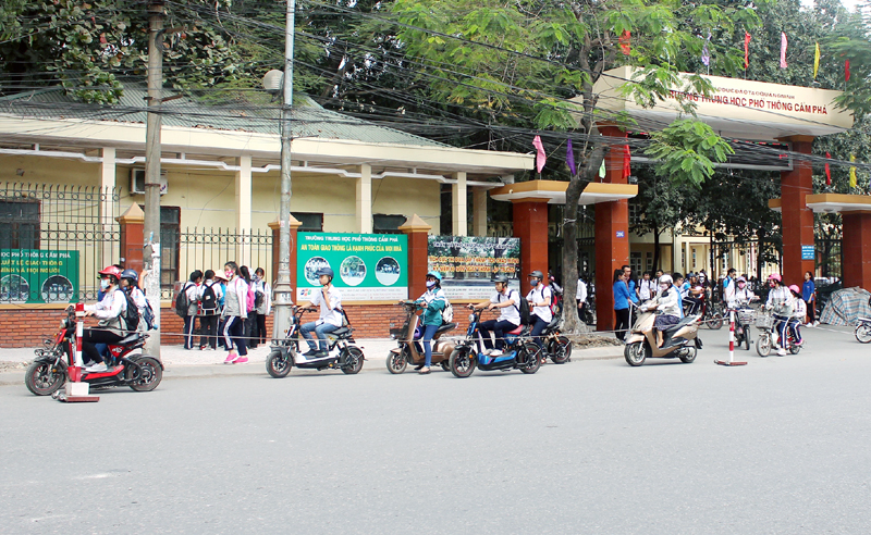 Lan tỏa mô hình cổng trường An toàn giao thông trong trường học  Tỉnh đoàn  Hà Giang