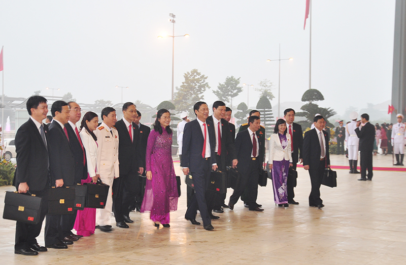 Đoàn đại biểu tỉnh Quảng Ninh tham dự Đại hội.