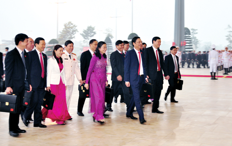 Đoàn đại biểu Đảng bộ tỉnh Quảng Ninh dự Đại hội XII của Đảng.