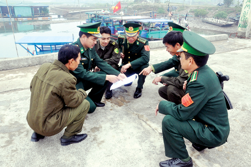 CBCS Đồn Biên phòng Quảng Đức phối hợp tuần tra, bảo vệ chủ quyền vùng biển trên địa bàn huyện Đầm Hà.