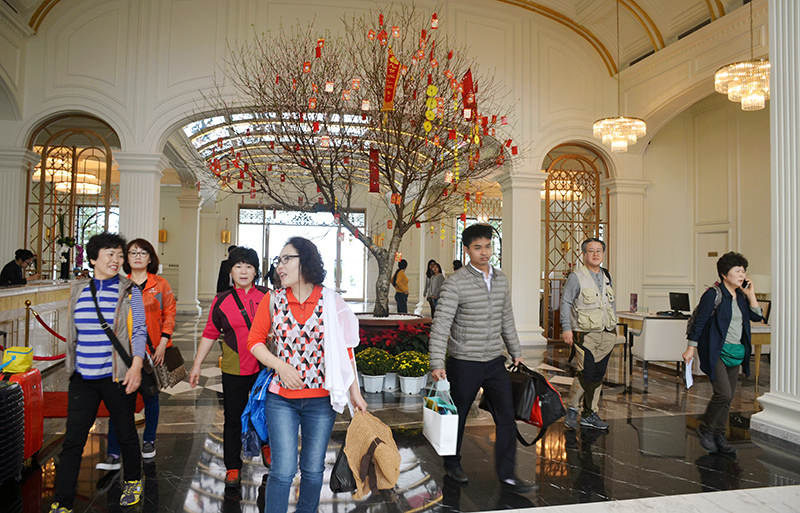 Khu nghỉ dưỡng 5 sao Vinpearl Hạ Long Bay Resort được nhiều du khách lựa chọn khi đến với Hạ Long dịp Tết.