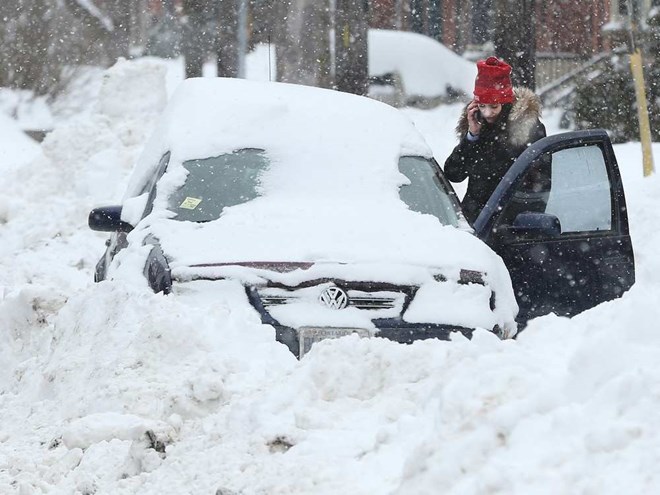 Tuyết rơi dày làm tê liệt giao thông ở Ottawa. (Nguồn: ottawacitizen)