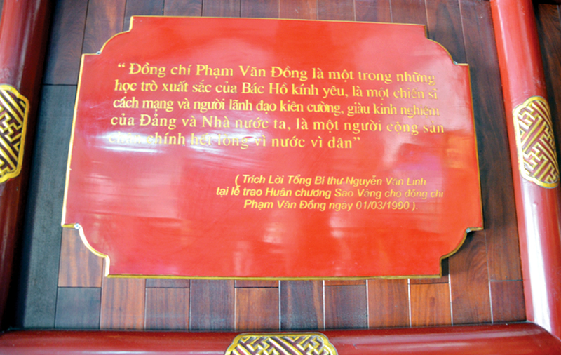 Toàn cảnh ngôi nhà cố Thủ tướng Phạm Văn Đồng.