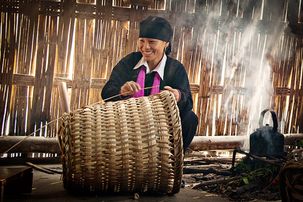 A woman from Dao Tuyen ethnic group in Bac Ha district