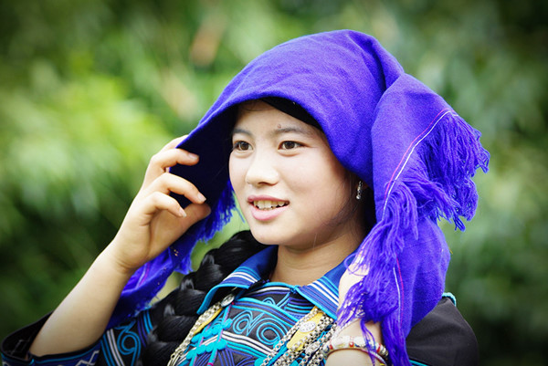 A woman from Dao Tuyen ethnic group in Bac Ha district