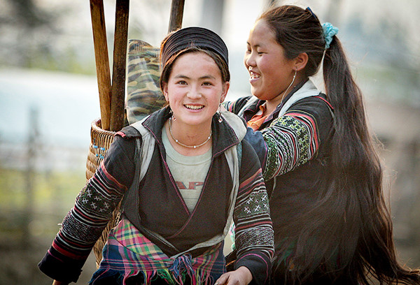Beautiful ladies from Mong ethnic minority in Sapa