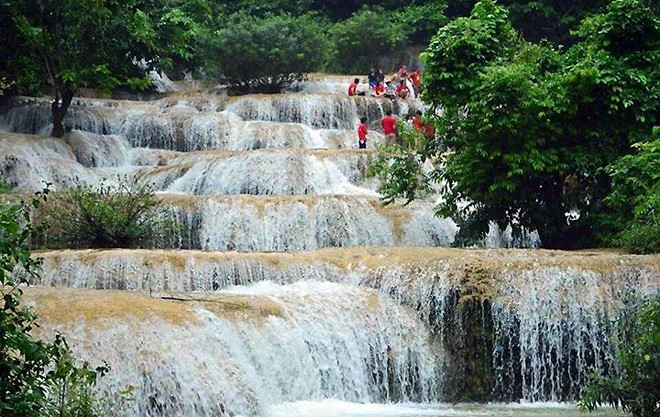 Thac May (Cloud Waterfall) in Thanh Hoa Province