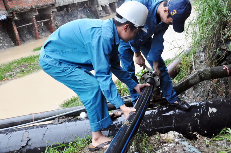 Hoàn thành khắc phục sự cố đường ống nước